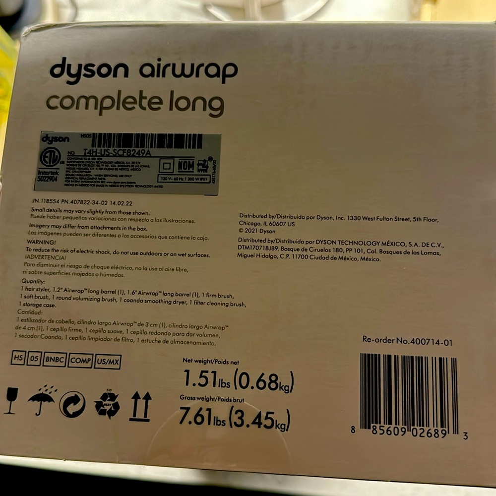 Dyson air wrap brand new , never used